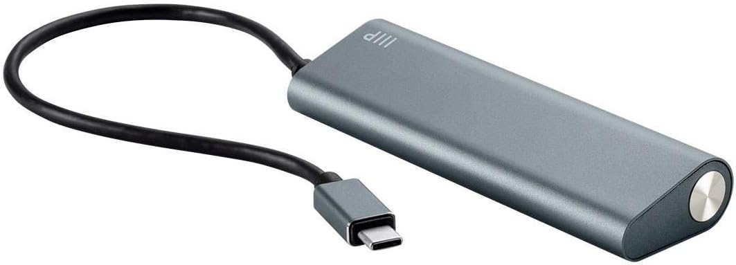 Monoprice 4 Port USB-C Hub - Aluminum, SuperSpeed Transfer Rates, Compatible With Apple MacBook, Google Chromebook & More