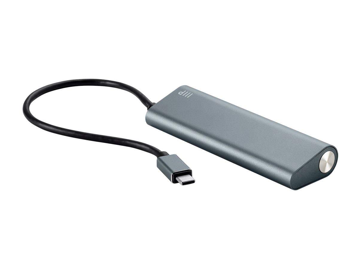 Monoprice 4 Port USB-C Hub - Aluminum, SuperSpeed Transfer Rates, Compatible With Apple MacBook, Google Chromebook & More