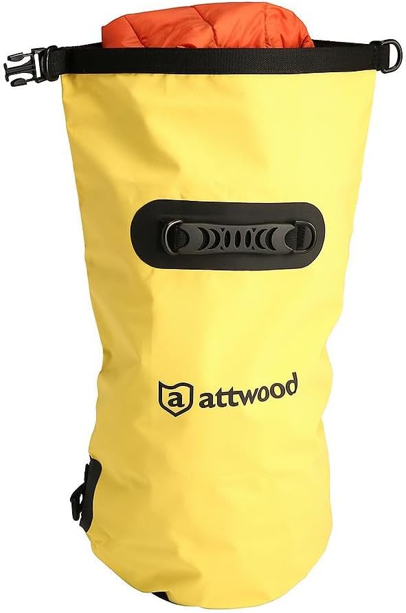 attwood Waterproof Dry Bag or Case - Roll Top Waterproof Backpack Sack or Case Keeps Gear Dry for Kayaking, Swimming