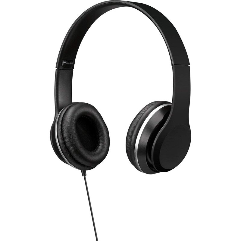 GPX IAH57B Over-The-Ear Headphones, Black