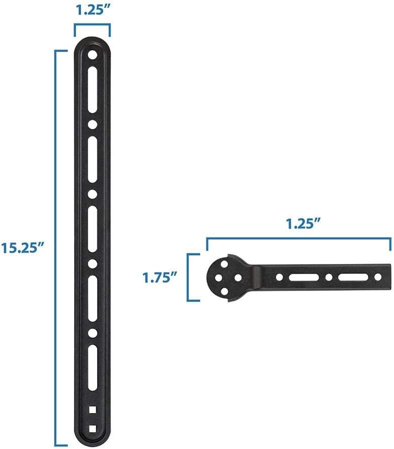 Monoprice Universal Soundbar Bracket with Adjustable Arms, Fits Displays 23in to 65in, Soundbars Up to 33lbs, Black, 139489