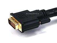 Monoprice 6ft 24AWG CL2 Dual Link DVI-D Cable - Black 24AWG 6 Feet Black