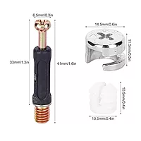 Minifix Cam Lock Bush and Rotor Screw Connector Set | Pack of 20