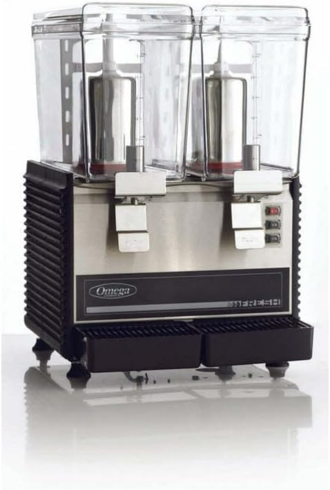 Omega OSD20 Commercial 1/3-Horsepower Drink Dispenser with 2 3-Gallon Containers