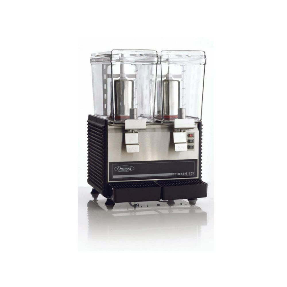 Omega OSD20 Commercial 1/3-Horsepower Drink Dispenser with 2 3-Gallon Containers