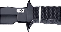 SOG Tech Bowie Fixed Blade Knife for Warfighters & Outdoor Enthusiasts | AUS-8 Steel Blade & Kraton Rubber Handle