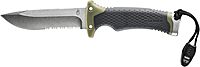 Gerber Gear Ultimate Survival Knife - Fixed Blade Knife with Fire Starter, Sharpener, and Emergency Whistle