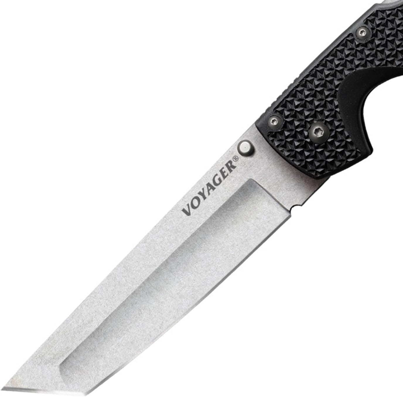 COLD STEEL XL Voyager 5.5 AUS10A Tanto Folding Knife with Griv-Ex Handle & Tri-Ad Lock