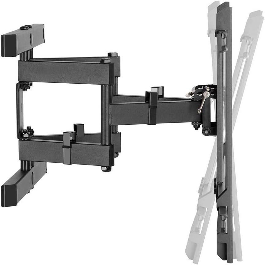 Monoprice Commercial Full Motion TV Wall Mount Bracket for 43" to 90" TVs up to 132lbs, Max VESA 800x400, Fits Curved Screens