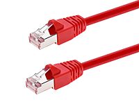 Monoprice Cat6A Shielded (S/FTP) Ethernet Patch Cable - 26AWG Pure Bare Copper Snagless RJ45 Fullboot
