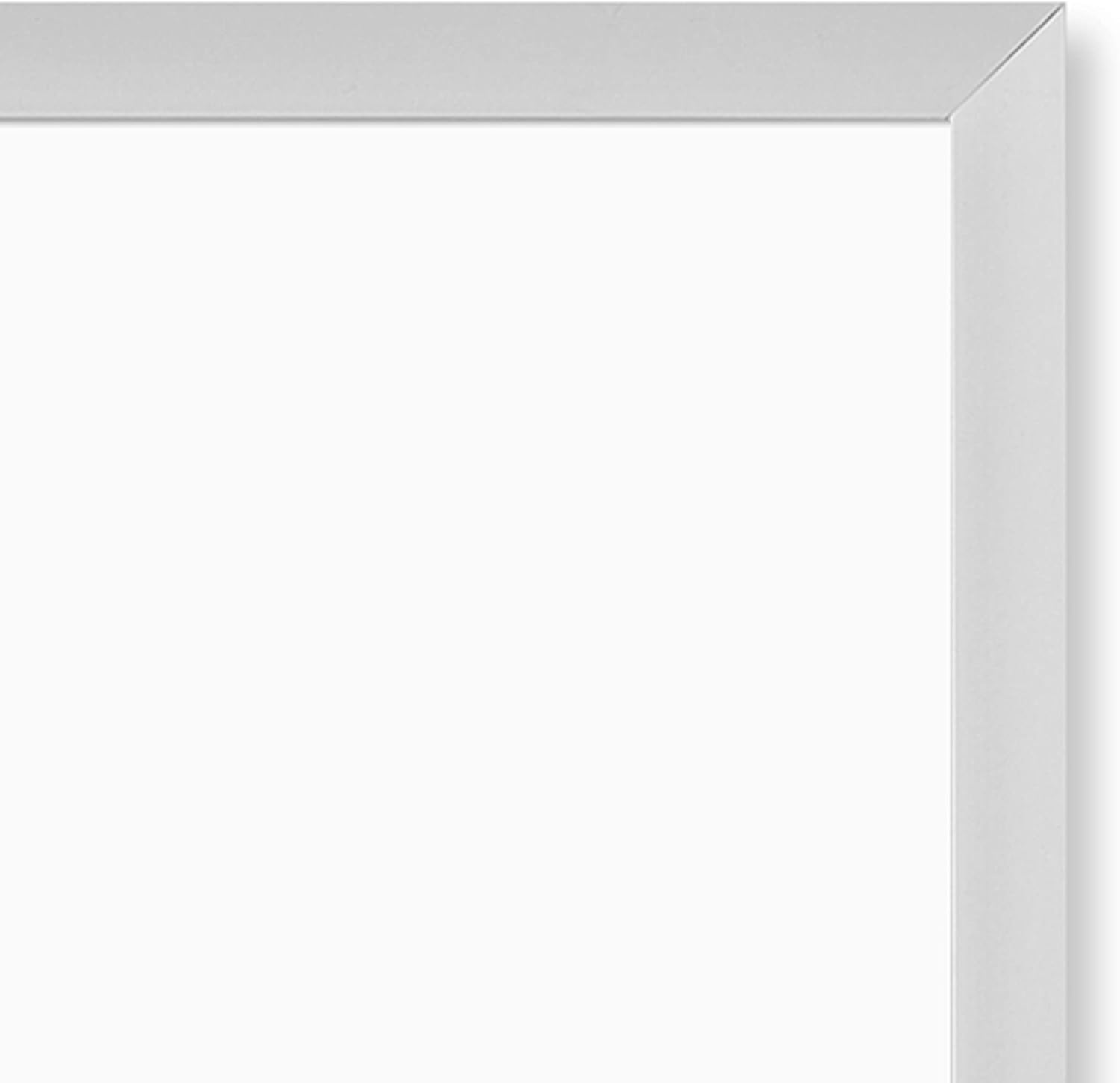 U BRANDS Melamine Non-Magnetic Dry-Erase Board, Silver Aluminum Frame