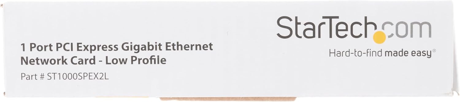 StarTech.com 1 Port PCIe Network Card - Low Profile - RJ45 Port - Realtek RTL8111H Chipset - Ethernet Network Card