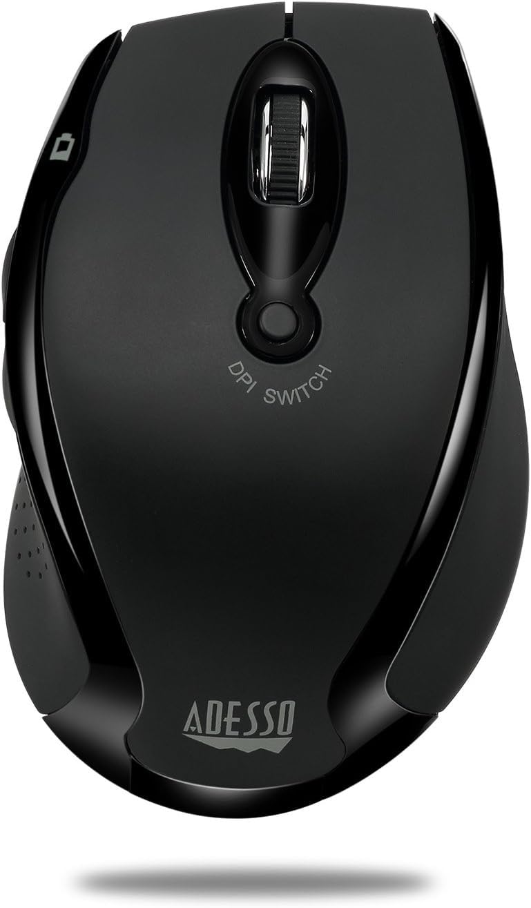iMouse M20B - Wireless Ergonomic Optical Mouse, Black