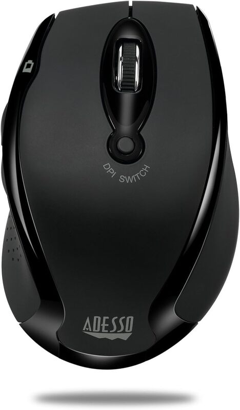 iMouse M20B - Wireless Ergonomic Optical Mouse, Black