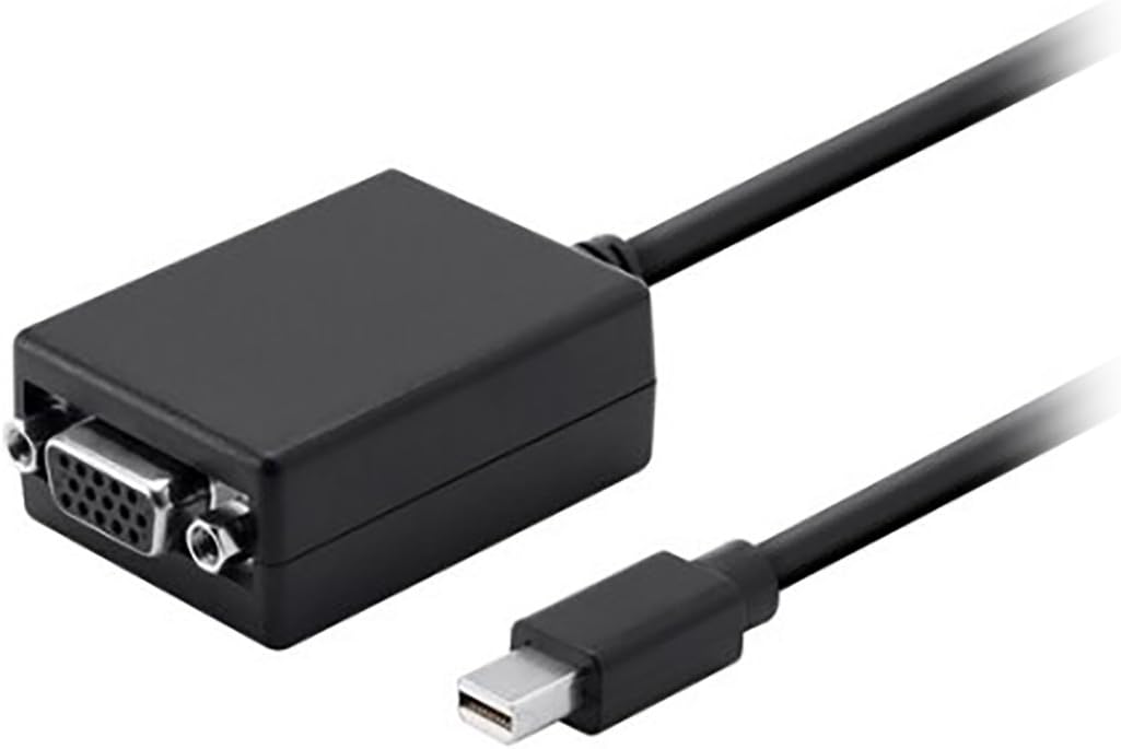 Rocstor Y10A199-B1 Mini DisplayPort/VGA Video Cable - Mini DisplayPort/VGA for Video Device - 6" - HD-15 Female VGA, Black