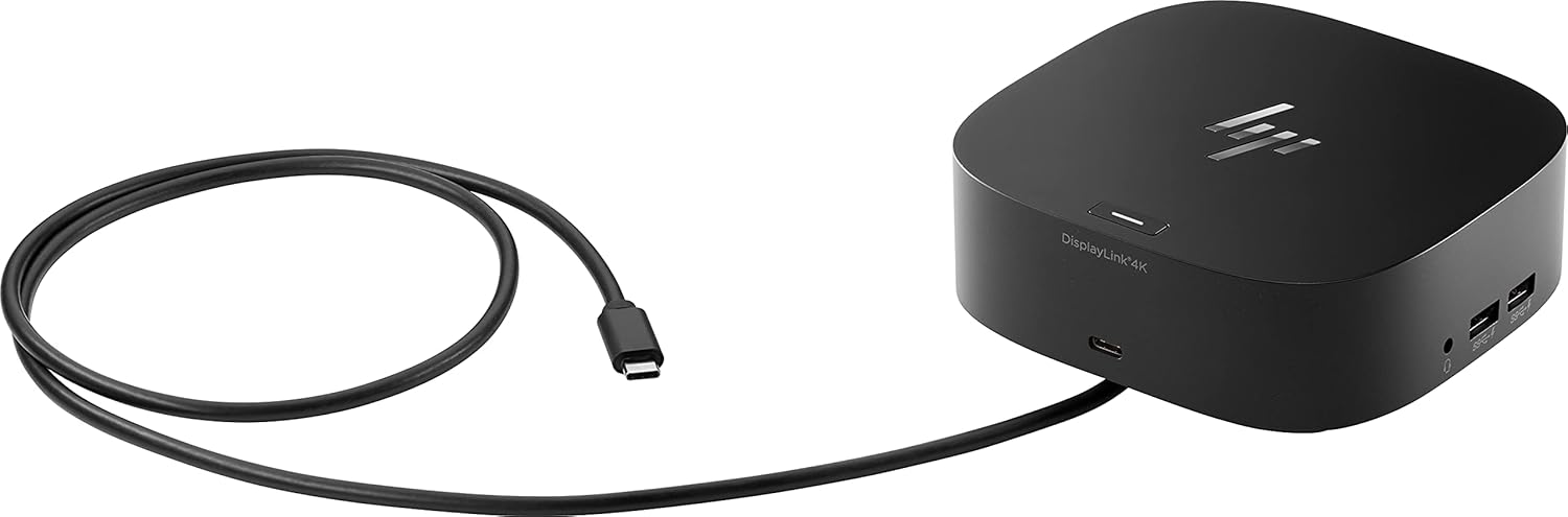 HP USB-C Dock G5 - 5TW10AA#ABA - Wired Docking Station, Black