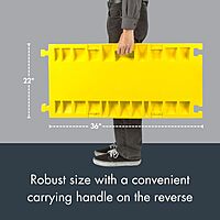 Checkers 2 Channel Industrial Drive Over Cable Protector for 3.25" Lines