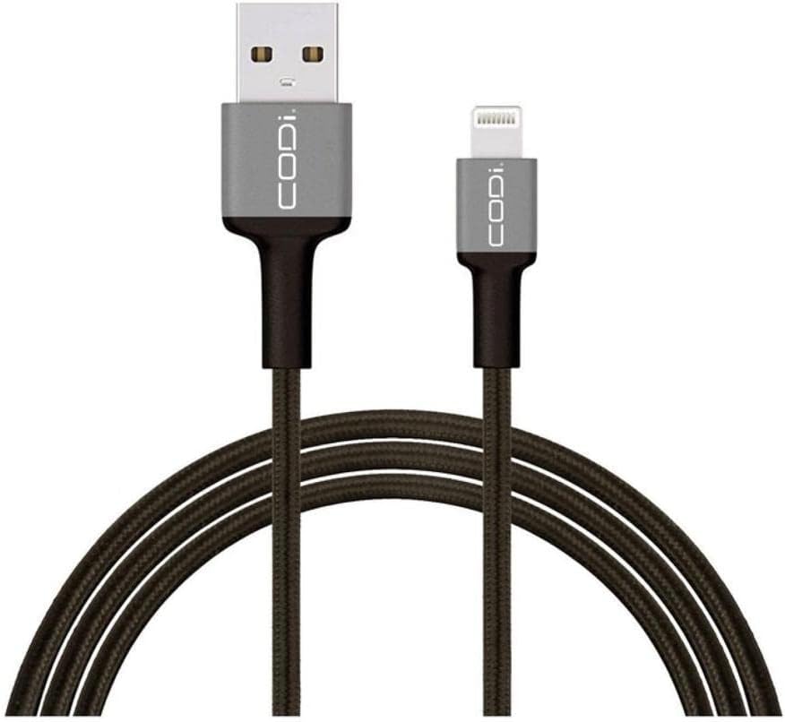 CODi 6' Braided Nylon USB-A to Lightning (MFI Certified) Charge & Sync Cable