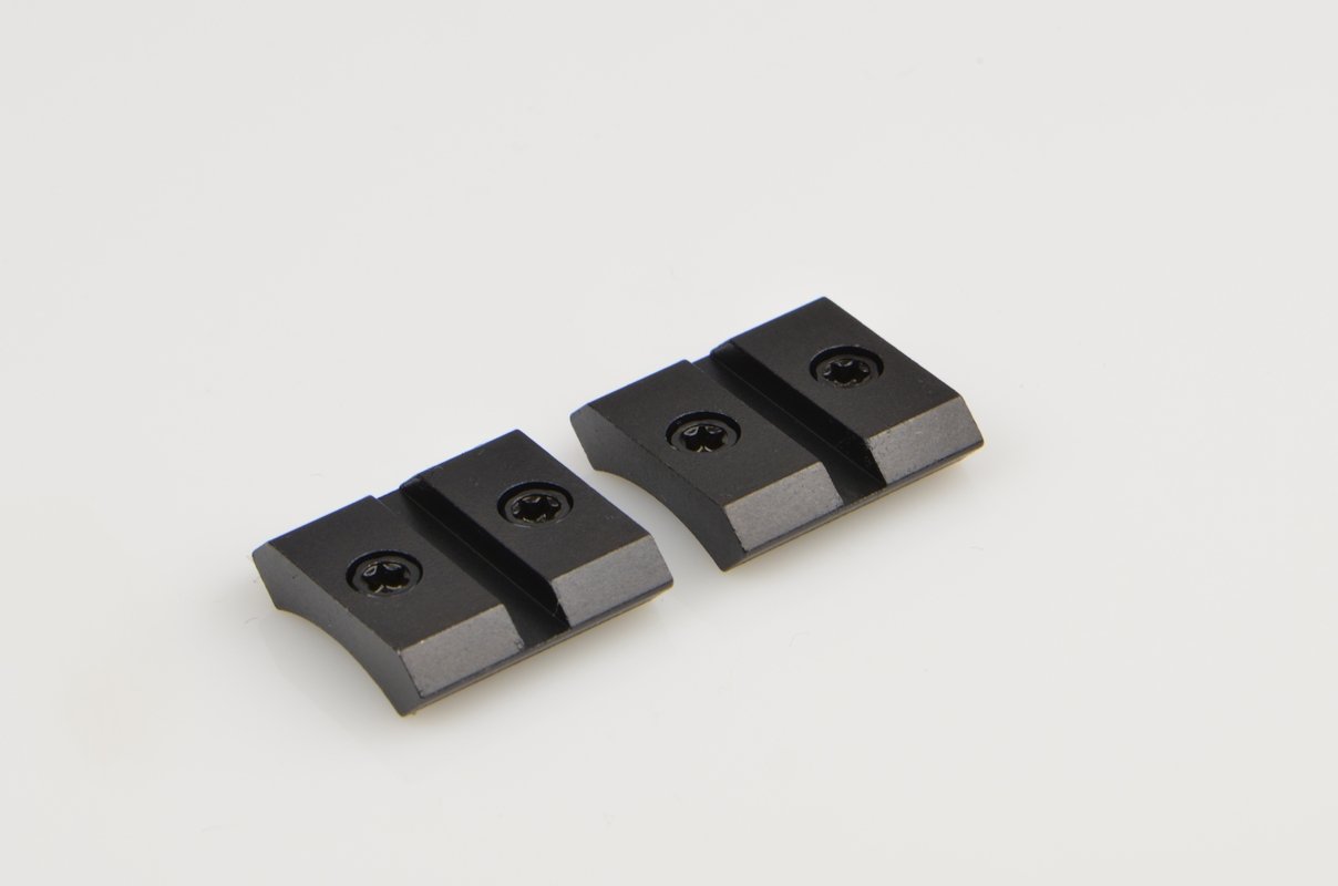 Warne Maxima M824/824M Anschutz (All) Base, Two Piece Base Set, 6-48 Screws, Fits Anschutz