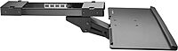 StarTech.com Under Desk-Mount Keyboard Tray - 26.4” Wide - Adjustable - Ergonomic Slide-Out Keyboard Shelf with Tilt and Swivel (KBTRAYADJ), Black