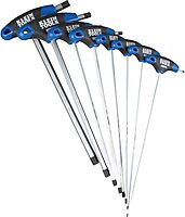 Klein Tools JTH98M T-Handle Hex Key Set, Metric Sizes Allen Wrench Set with 9-Inch Blades, Stand Included, 8-Piece