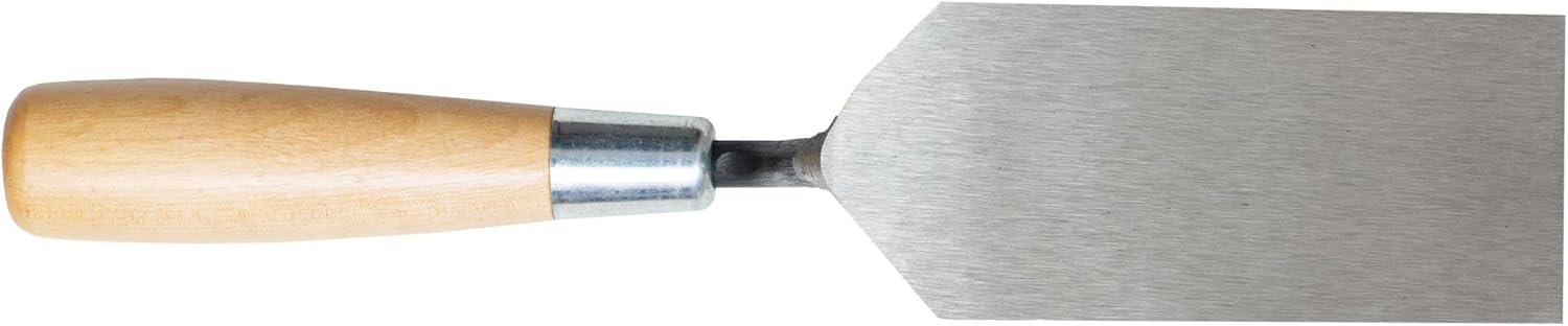MARSHALLTOWN Margin Trowel, 5 x 2 Inch Blade, Spread Mortar and Tile Adhesive, Durable High Carbon Steel, Wood Handle