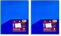 Avery Translucent Two Pocket Folder, Water Resistant, Holds up to 20 Sheets, 1 Blue Folder (47811) (Pack of 2) Translucent Blue 1 Count (Pack of 2)