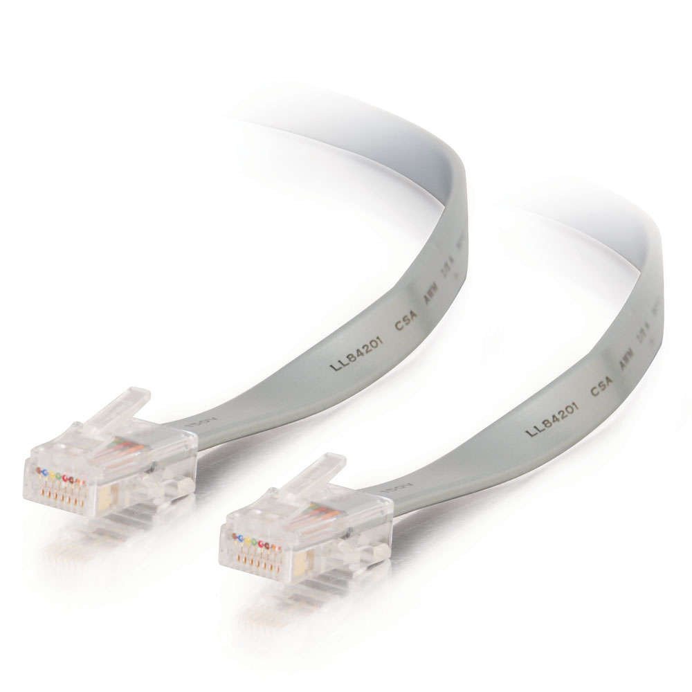 25ft RJ45 8P8C Crossed/Rollover Modular Cable