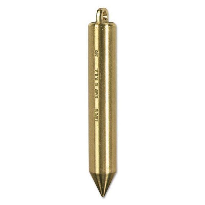 Crescent Lufkin 20 oz. Inage Solid Brass Cylindrical Plumb Bob - TT590N , Black