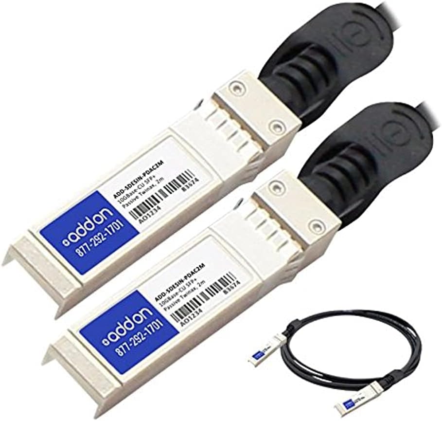 Add On Dell 330-5970 to Intel XDACBL2M Compatible TAA Compliant 10GBase-CU SFP+ to SFP+ Direct Attach Cable (Passive Twinax