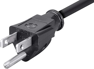 Monoprice 18AWG Right Angle Power Cord (IEC C13 to NEMA 5-15P) - 3-Conductor