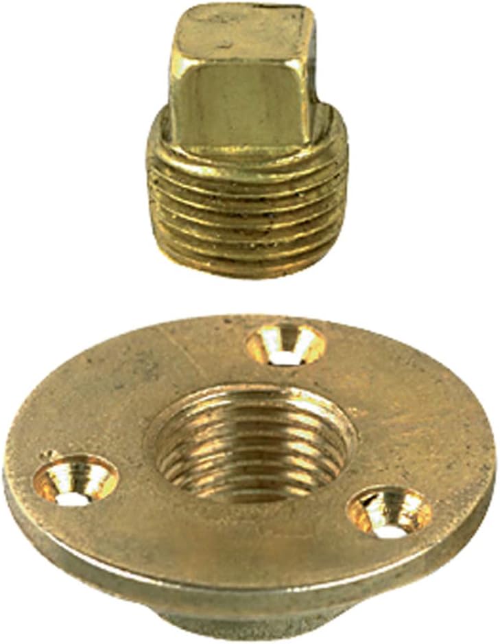 Perko Garboard Drain & Drain Plug Assy Cast Bronze/Brass MADE IN THE USA