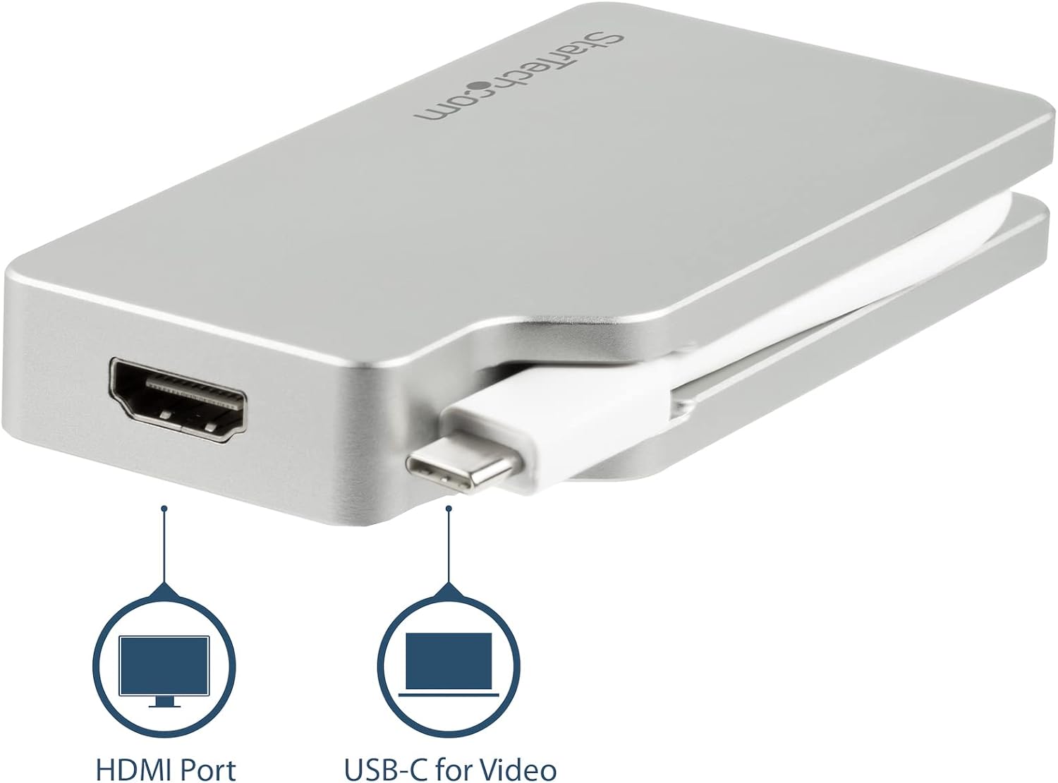 StarTech.com USB C Multiport Video Adapter with HDMI, VGA, Mini DisplayPort or DVI - or DVI (1080p)