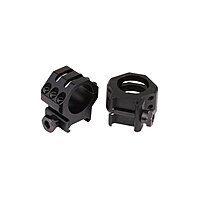 Weaver 30mm Six Hole Tactical High Rings (Matte Black)