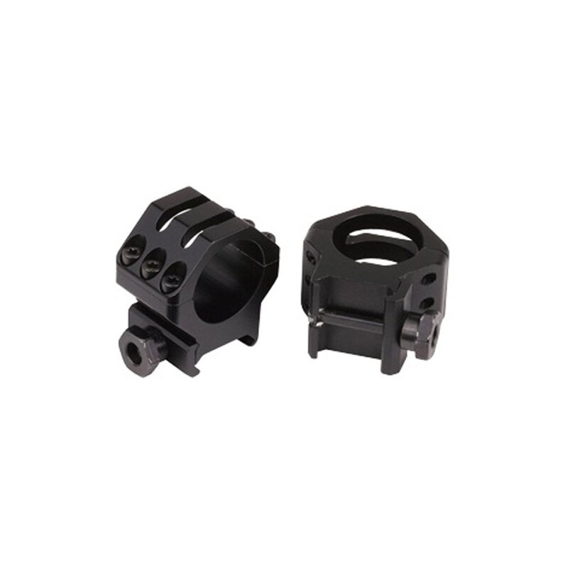 Weaver 30mm Six Hole Tactical High Rings (Matte Black)