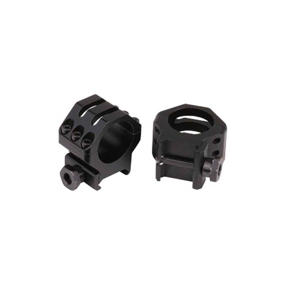 Weaver 30mm Six Hole Tactical High Rings (Matte Black)