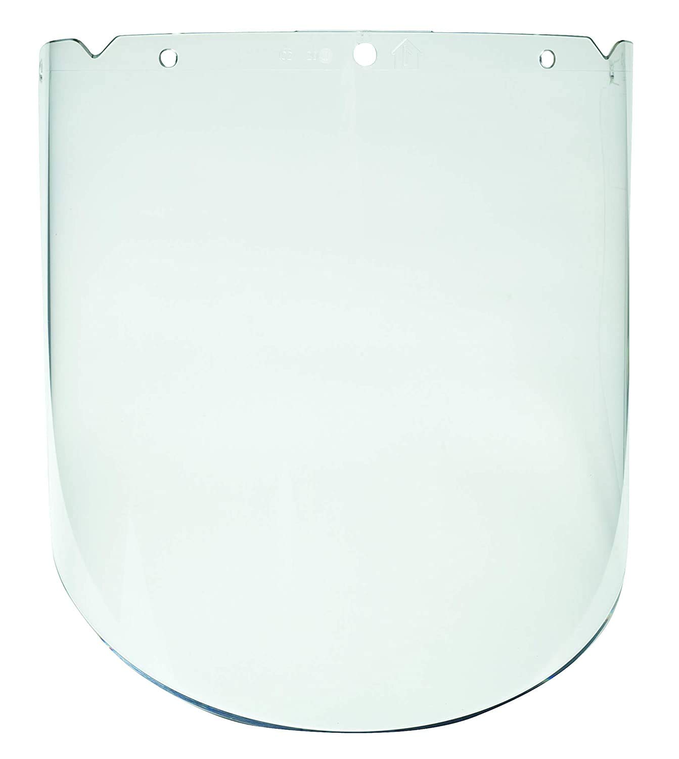 MSA 10115853 V-Gard Visor - Elevated Temperature with Antifog/Antiscratch Coating, Polycarbonate (PC), Clear Tint, Molded