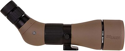 Sig Sauer OSCAR8 27-55x80mm Tactical Hunting Durable Lightweight Waterproof Fogproof 15 Inch Adjustable Aluminum Angled Monocular Spotting Scope | Neoprene Cover Included