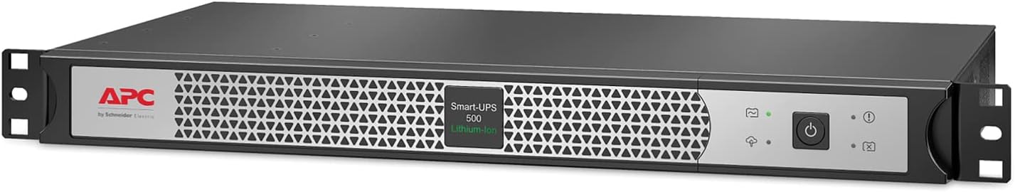 APC Smart-UPS 500VA Lithium-Ion UPS with SmartConnect Short-Depth 1U Rackmount