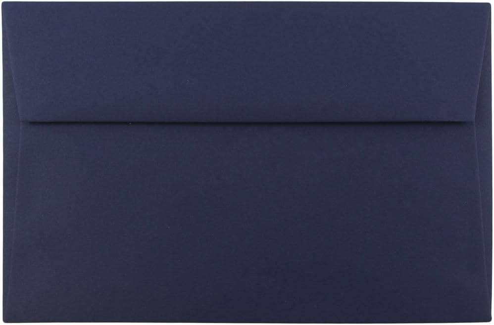 JAM PAPER Navy Blue Premium Invitation Envelopes - 25/Pack