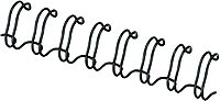 Fellowes Wire Binding Spines, 1/2 Inch Diameter, Black, 100 Sheets, 25 Pack (5255401)