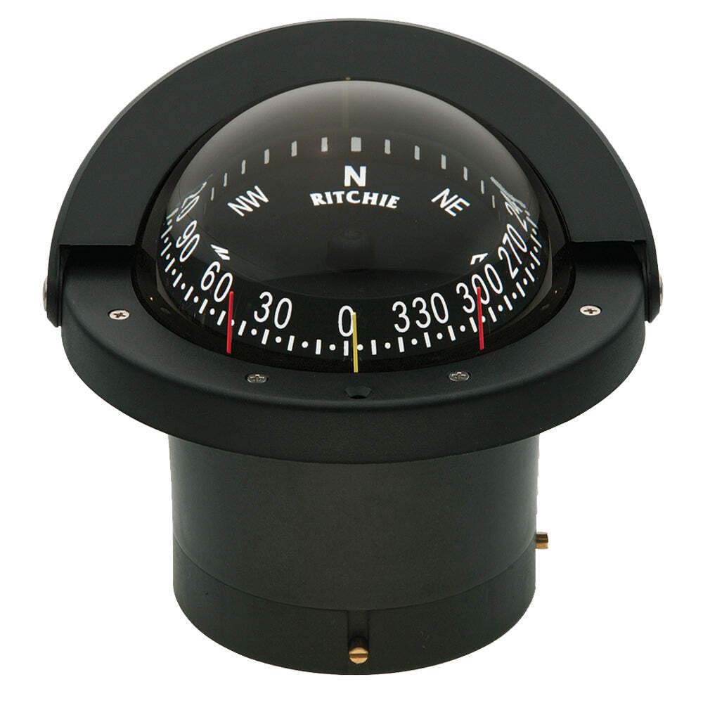 Ritchie Navigation FN-203 Navigator Flush Mount Combi-Dial Compass, Black with Black Dial