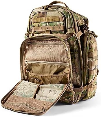 5.11 Tactical Backpack, RUSH 72 2.0 Military Survival Molle Back Pack with Laptop Compartment, Large, 55L, Multicam