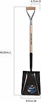 Jackson 1232000 J-450 Pony Square Point Transfer Shovel with 27 in. Hardwood Armor D-Grip Handle, Multi