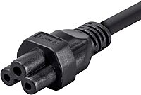 MONOPRICE Power Cord - NEMA 5-15P to IEC-320-C5, 18AWG SVT, 3-Prong