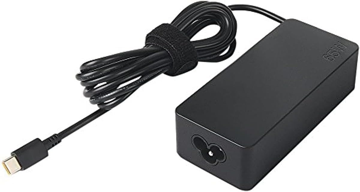 Lenovo USB Type-C 65W AC Adapter, 5.9ft, Black, GX20P92530