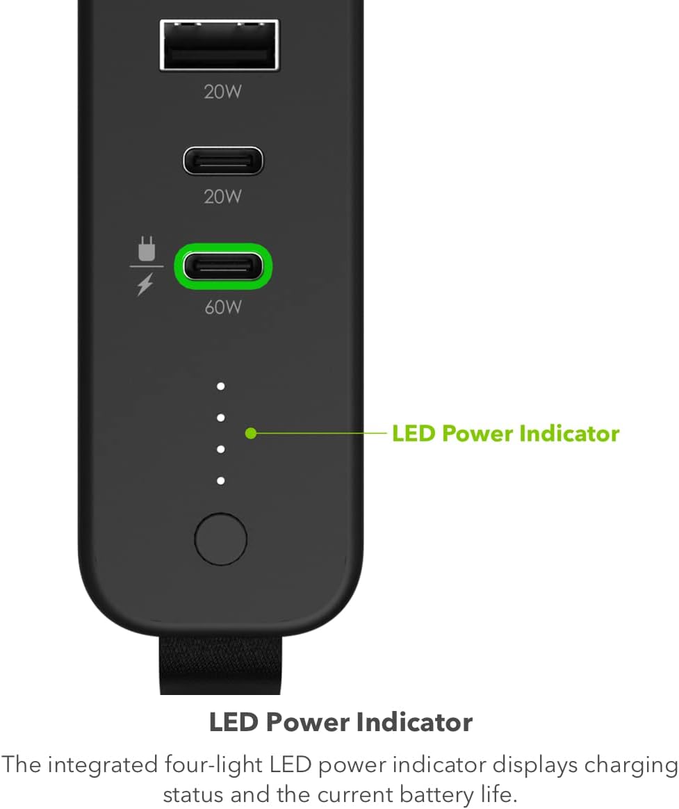 mophie powerstation pro AC (2023) - 27,000 mAh External Battery Compatible with MacBook & iPad, 100W AC, 60W USB-C PD