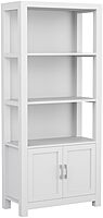 Martha Stewart Hutton Four Tier Shaker Bookcase with Storage Cabinet