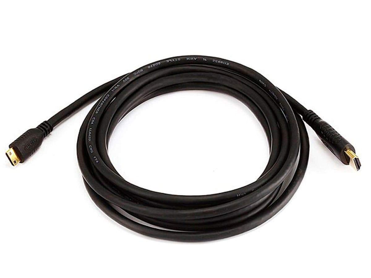 Monoprice 30AWG Standard HDMI Cable - HDMI Mini to HDMI Connector