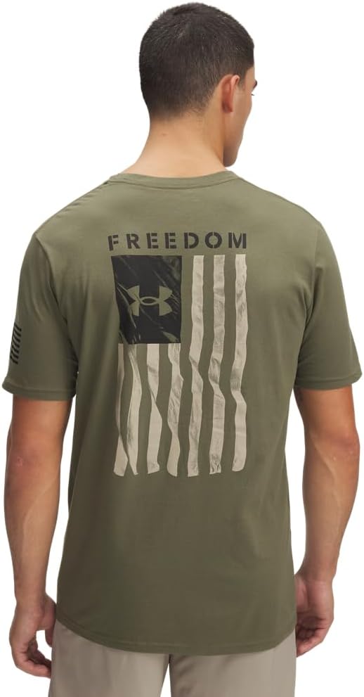 UNDER ARMOUR Men's Freedom Flag Short Sleeve T Shirt